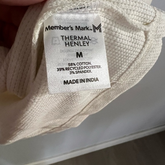 Cream Textured Button - Picture 6 of 6